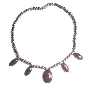 JAY KING DTR DESIGNED LIPIDOLITE STERLING NECKLACE
